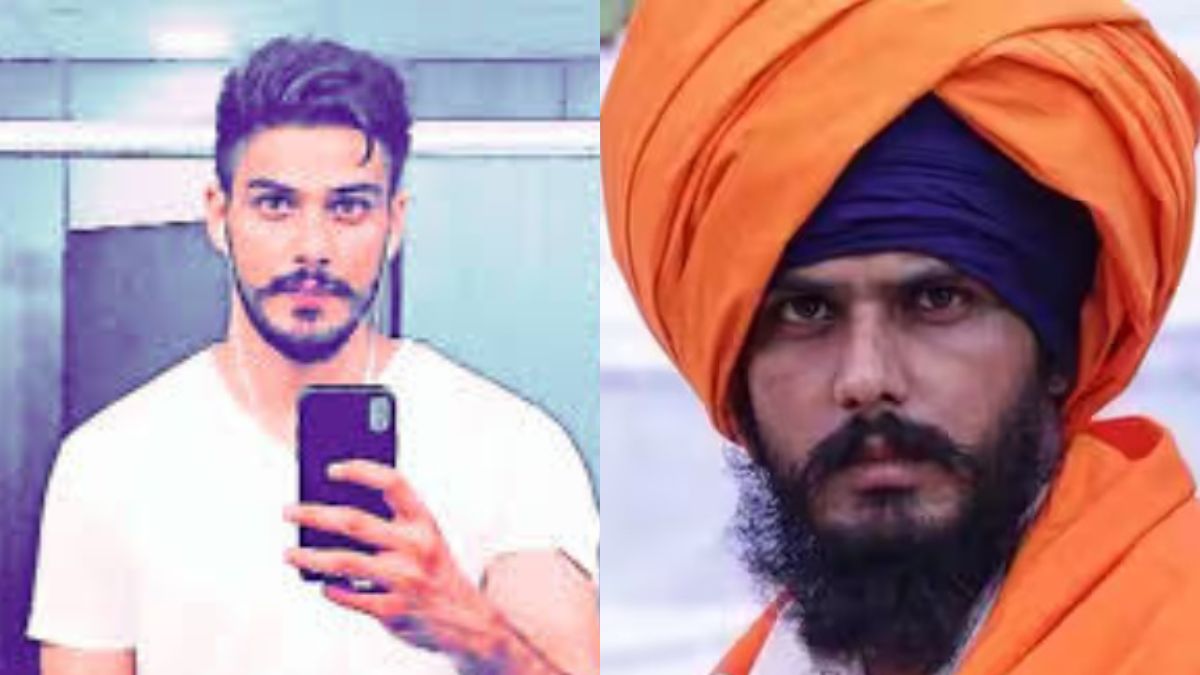 Amritpal Singh (left, before in Dubai), and (right, after his baptism)